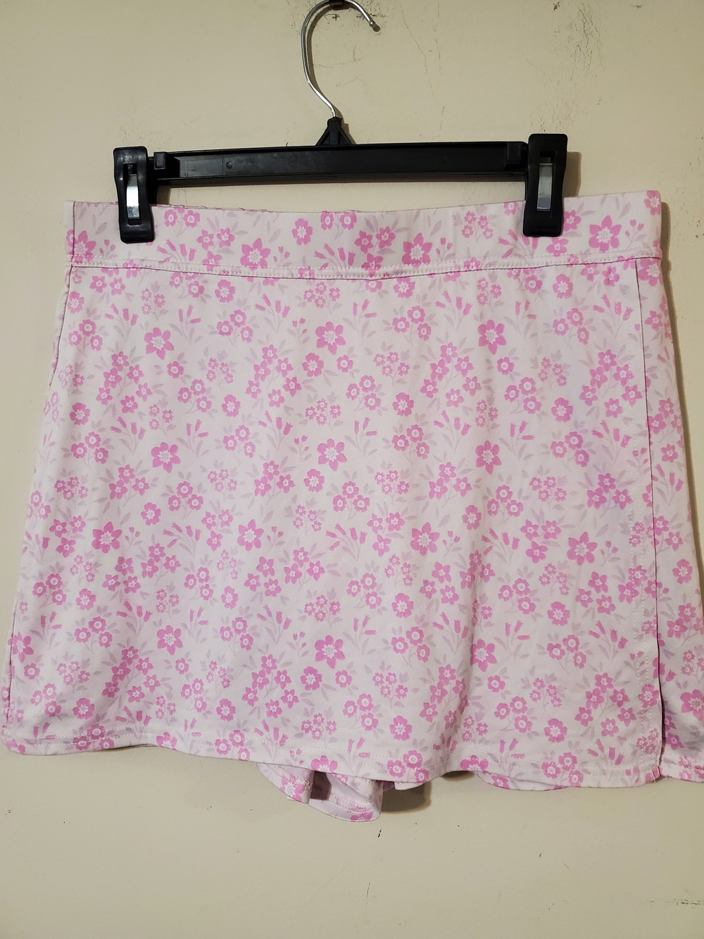 Women’s Pink Floral Soft Skort Barbiecore Casual